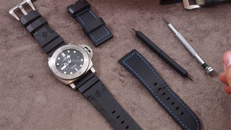 how to switch bands on panerai|panerai watch strap change.